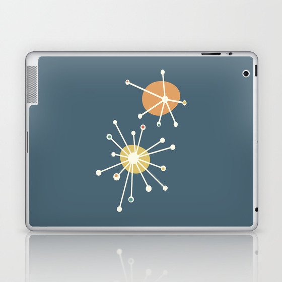 Mid Century Atomic Starburst 2 Laptop & iPad Skin
