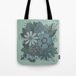 Hand drawn flower composition Tote Bag