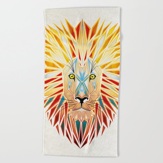 lion Beach Towel