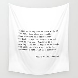 Ralph Waldo Emerson Quote Wall Tapestry