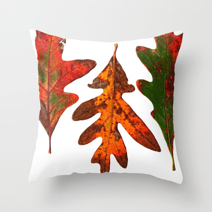 Fall Leaves Mother Nature Throw Pillow
