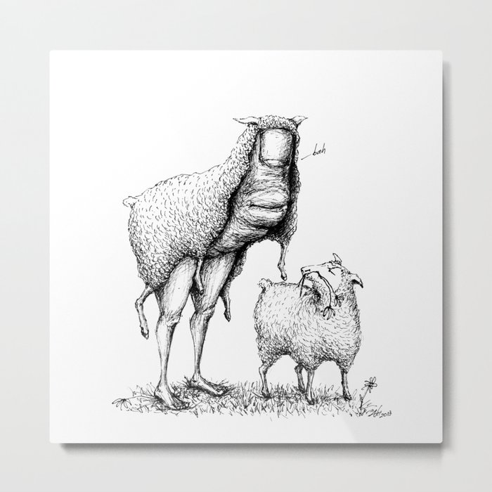 Thumb in Sheep's Clothing Metal Print