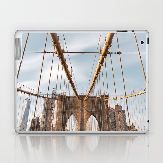 New York City | Brooklyn Bridge | Travel Photography Minimalism Laptop & iPad Skin