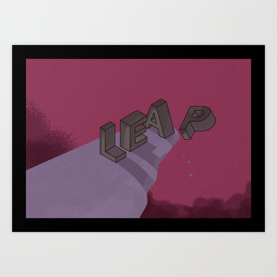 Leap Art Print