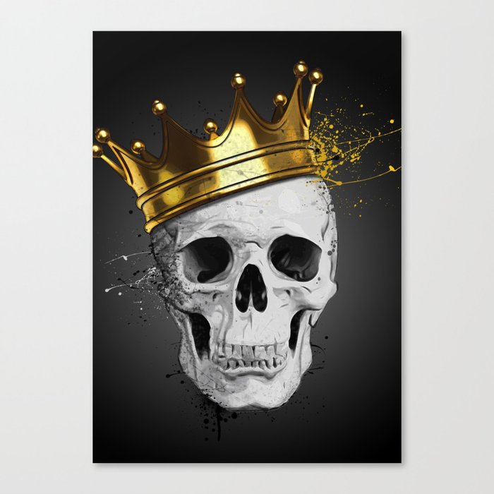Royal Skull Canvas Print