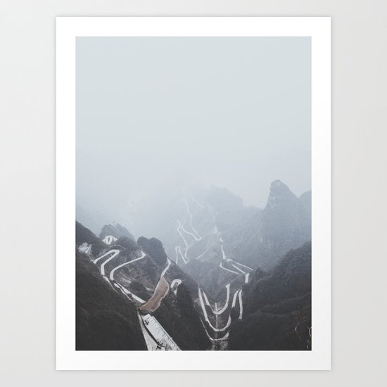 Tianmen Mountain, China Art Print