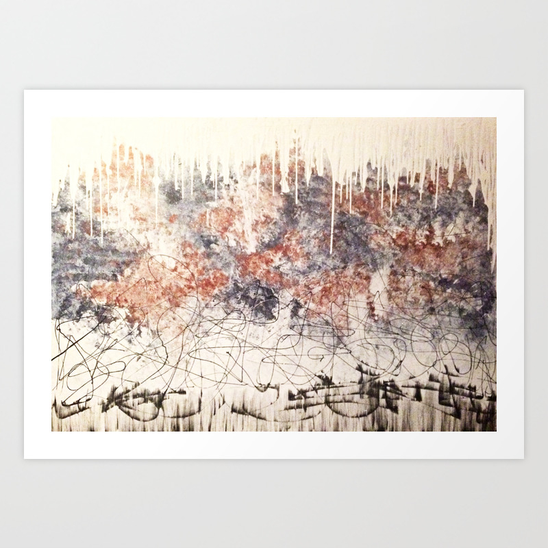 Beauty In Chaos Art Print By Actart123 Society6