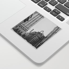 New York City | Architecture in NYC | Black and White Film Style Sticker