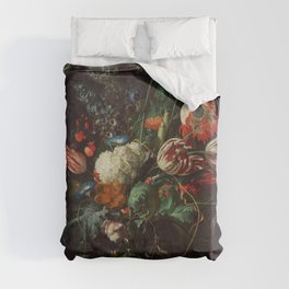 Jan Davidsz de Heem - Vase of Flowers Duvet Cover