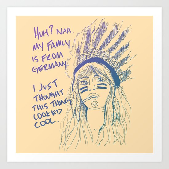 Attention Whore - Color Art Print