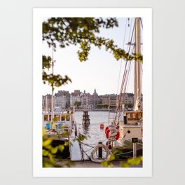 Summer in Stockholm city | Scandinavia, architecture, colorful | Travel photography wall art print Art Print