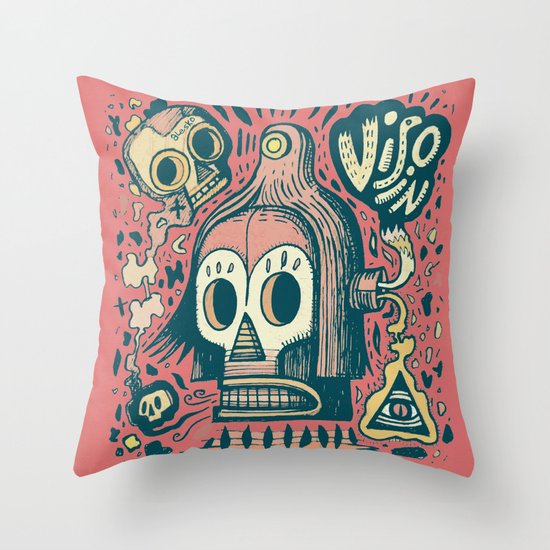 Vision étrange Throw Pillow