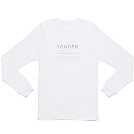 Sonder Definition Long Sleeve T Shirt | Unitedkingdom, Englishwords, Graphicdesign, Sonder, Unitedstates, English, Beautifulwords, Englishlanguage, Philosophy, Philology 