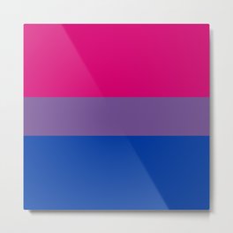 Bisexual Flag Metal Print