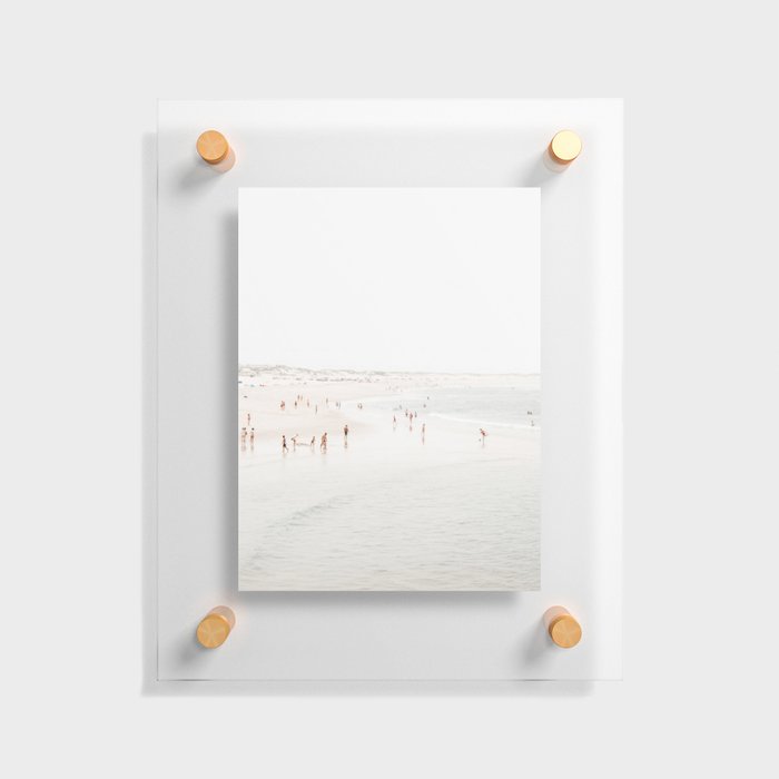 At The Beach (seven) - minimal beach series - ocean sea photography by Ingrid Beddoes Floating Acrylic Print