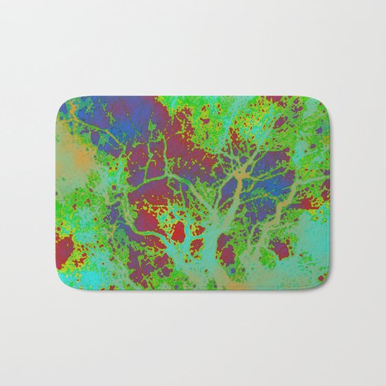 Dotted Leaf Bath Mat