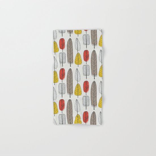 Leaf Pattern Hand & Bath Towel