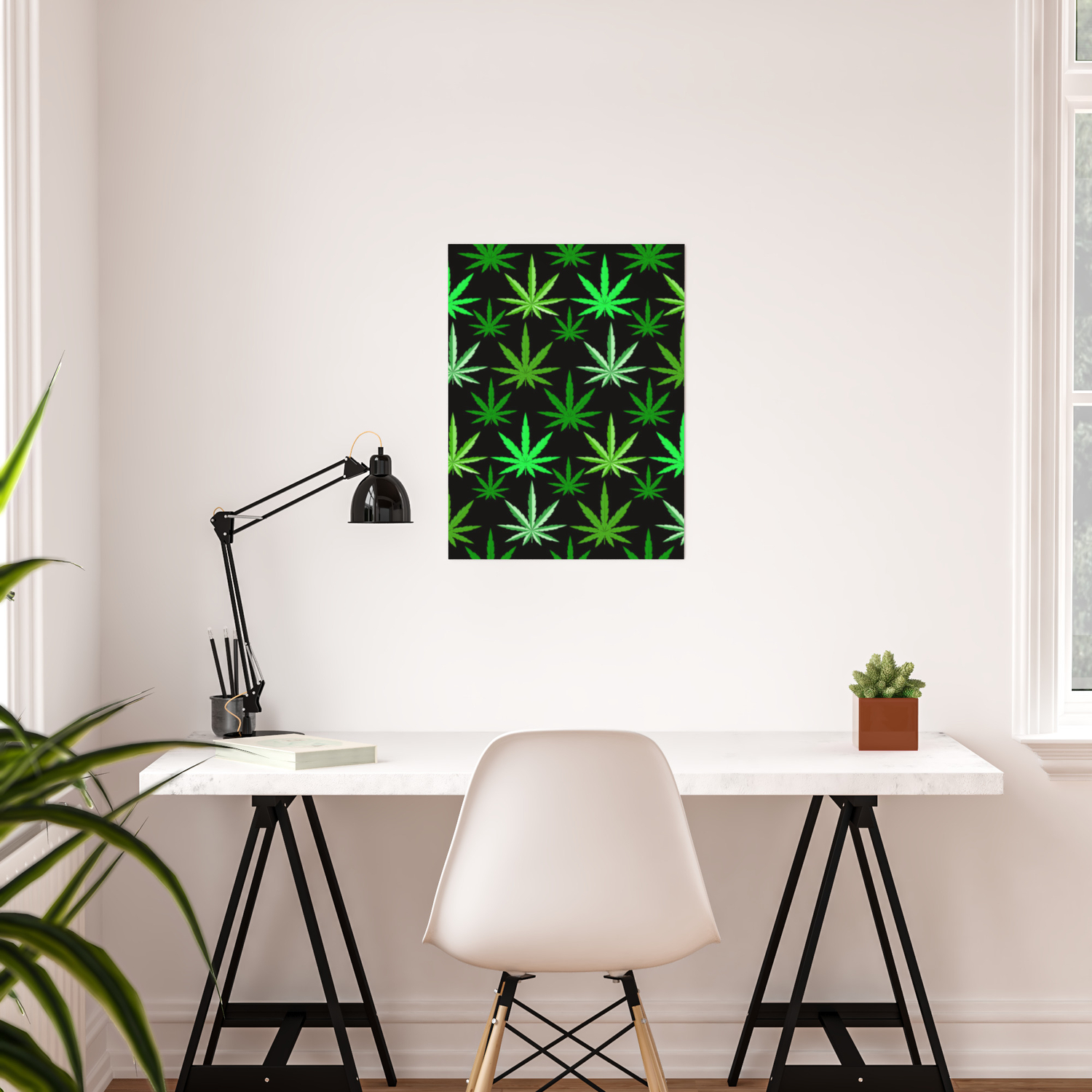 GO GREEN WEED POSTER 24x36 MARIJUANA POT 52847 SAVE THE PLANET