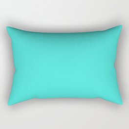 Fresh Teal Rectangular Pillow