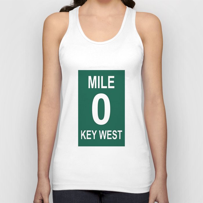 Key West Mile Marker 0 (Zero) U.S. Route 1 (US 1) through the Florida Keys to Key West Tank Top