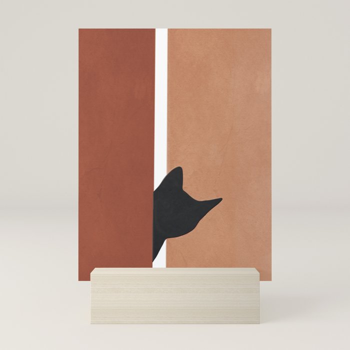 Peeking In Mini Art Print by City Art | Society6