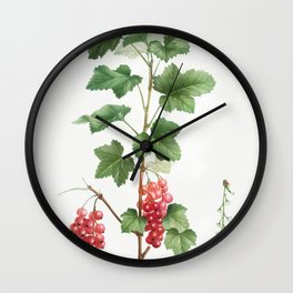 Redcurrant (Ribes rubrum) from Traite des Arbres et Arbustes que lon cultive en France en pleine ter Wall Clock