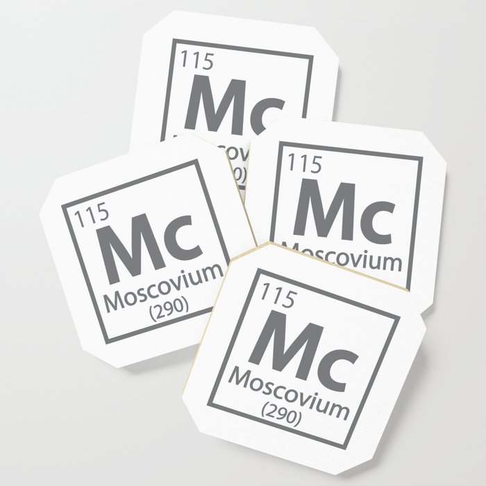 Moscovium - Russian Science Periodic Table Coaster