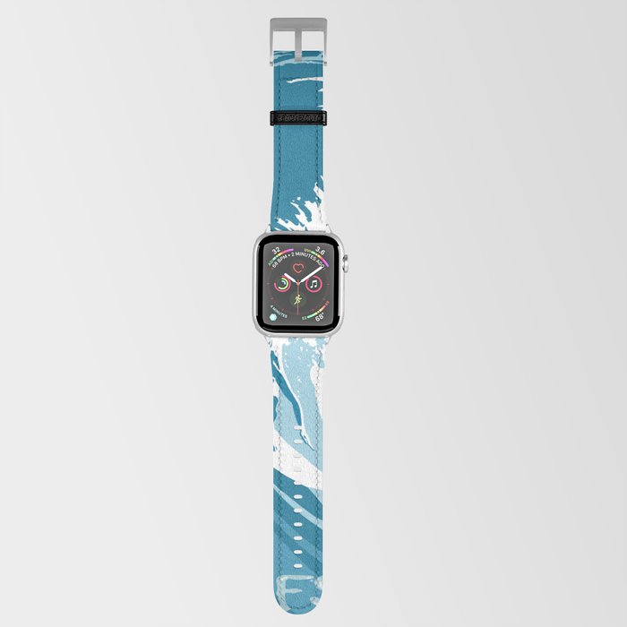 Surfs up retro surfing poster art Apple Watch Band