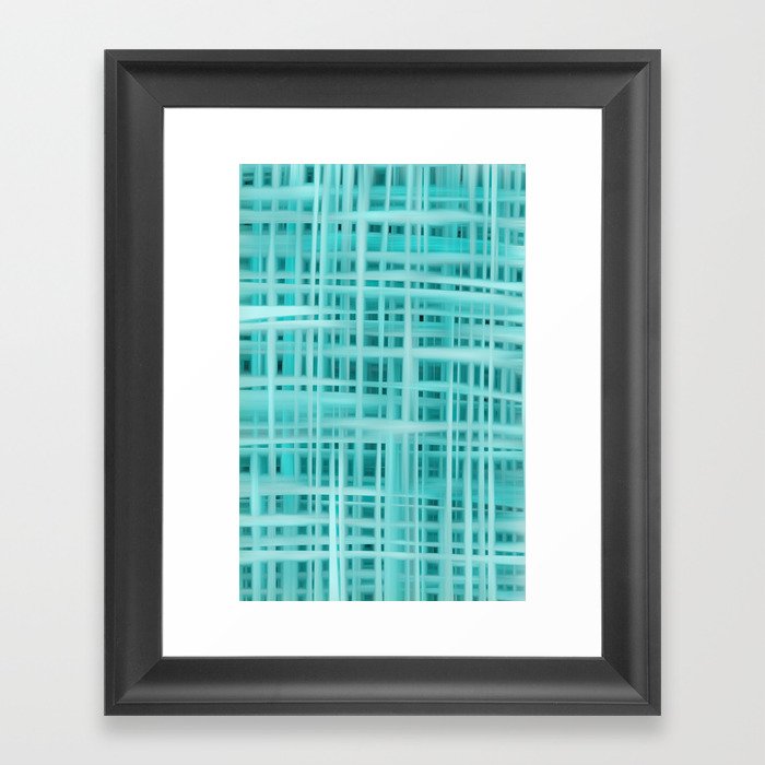 Turquoise Windows Framed Art Print