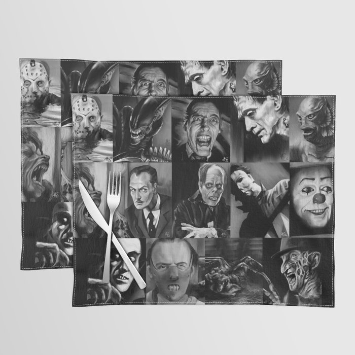Icons of Horror Placemat