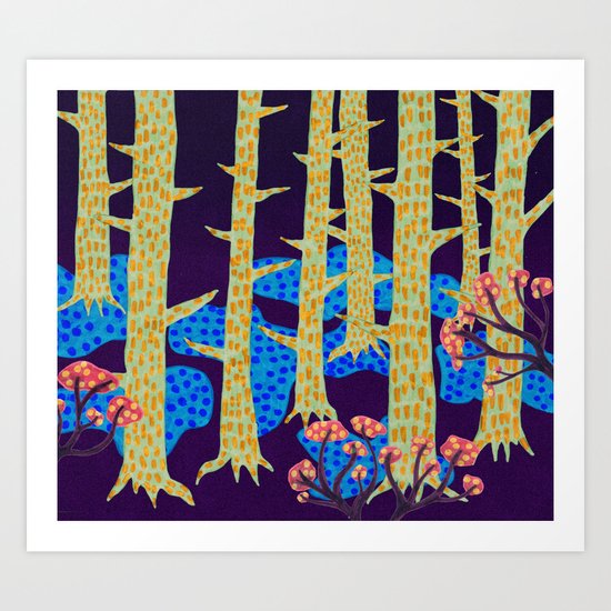 Blåbär / Blueberry Art Print
