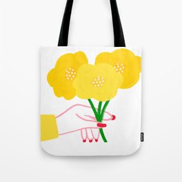 Yellow flower Tote Bag