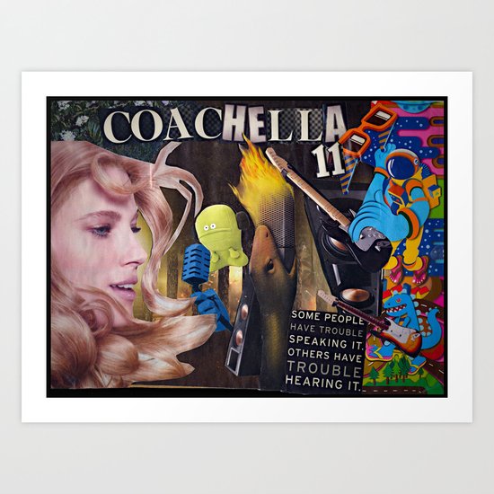 Coachella 2011 Collage Art Print