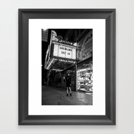 Black and White Street Photography Framed Art Print
