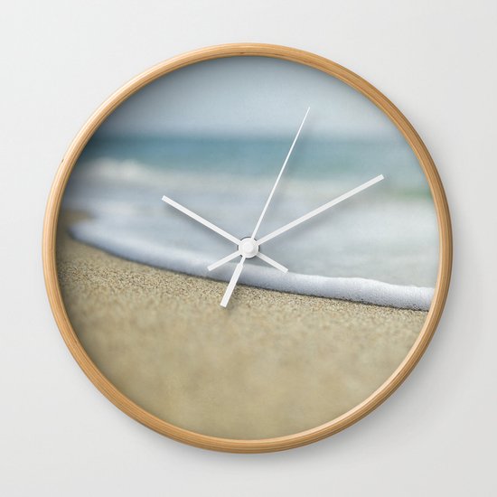 Sea Foam Beach Wall Clock