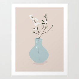 Minimal vase  Art Print