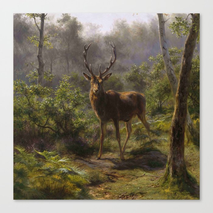 Rosa Bonheur, A stag, un cerf Canvas Print