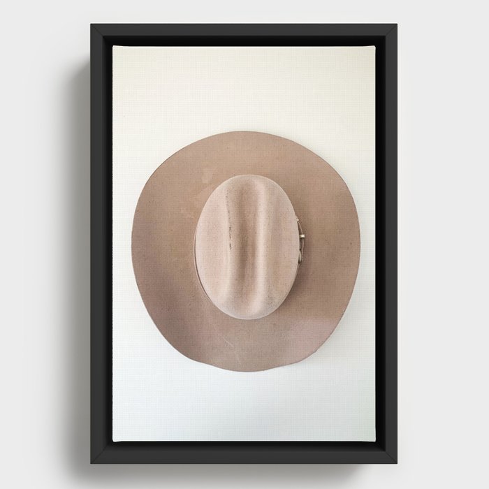 Cowboy Hat Wall Art Framed Canvas