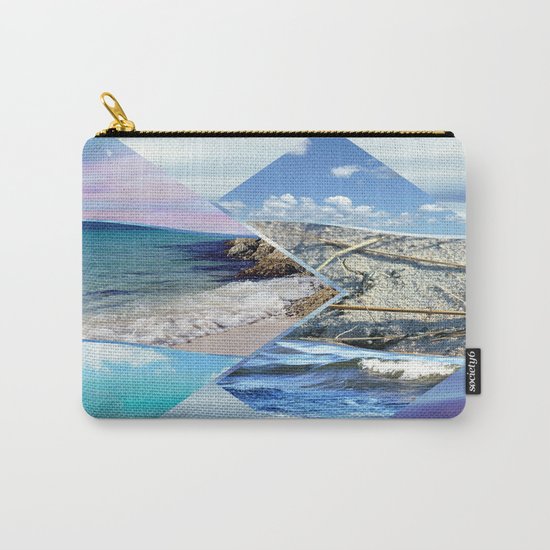 Sea, Sand and Sky Collage Carry-All Pouch