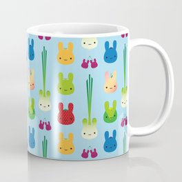 Kawaii Bunny Fruit & Vegetables Coffee Mug