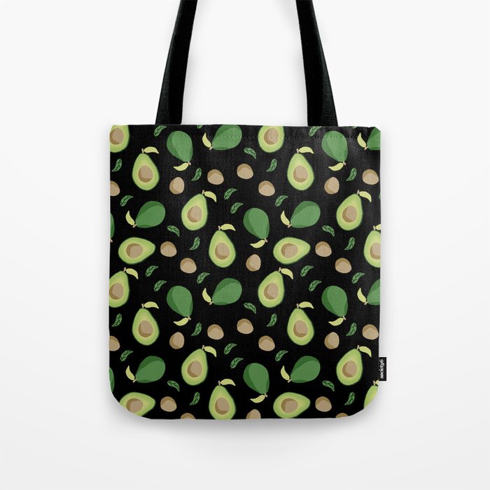 Avocado gen z fashion apparel food fight gifts black Tote Bag by Food ...
