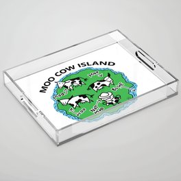 Moo Cow Island Map Acrylic Tray