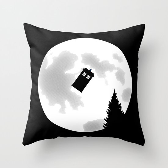 Dr Phone Home Throw Pillow