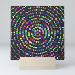 No.25 Colorful Circle Dots Mini Art Print