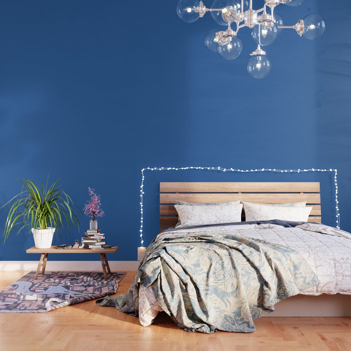 Lapis Lazuli Blue Wallpaper By Retrorocket Society6