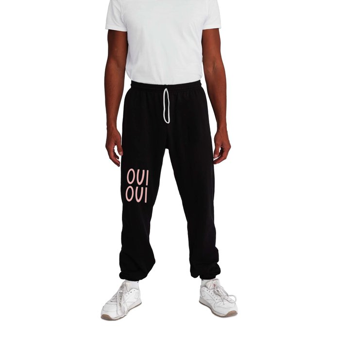 Oui Oui French Pink Hand Lettering Sweatpants