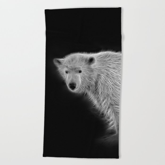 Polar Bear Cub Beach Towel