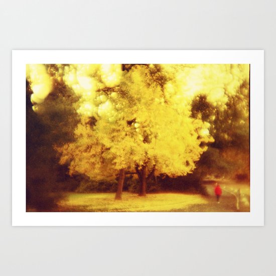 golden fall Art Print