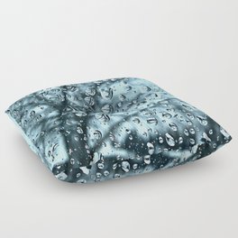 Water Droplets Floor Pillow