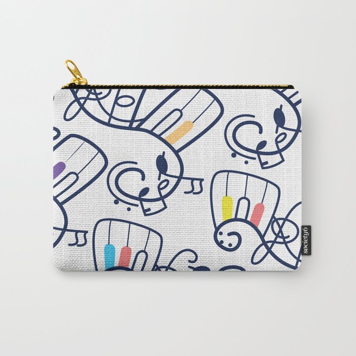 Music score WHITE Carry-All Pouch